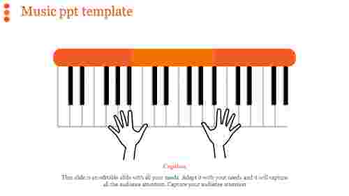 music ppt template-music ppt template-Orange